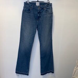 Reformation Women's Straight-Leg Jeans in Medium Blue